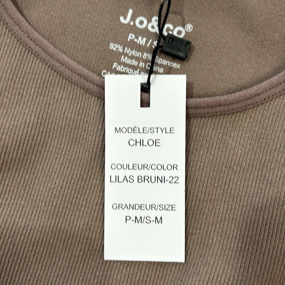 NWT J.o&co Ribbed Cropped Tank Size S-M - Picture 6 of 6
